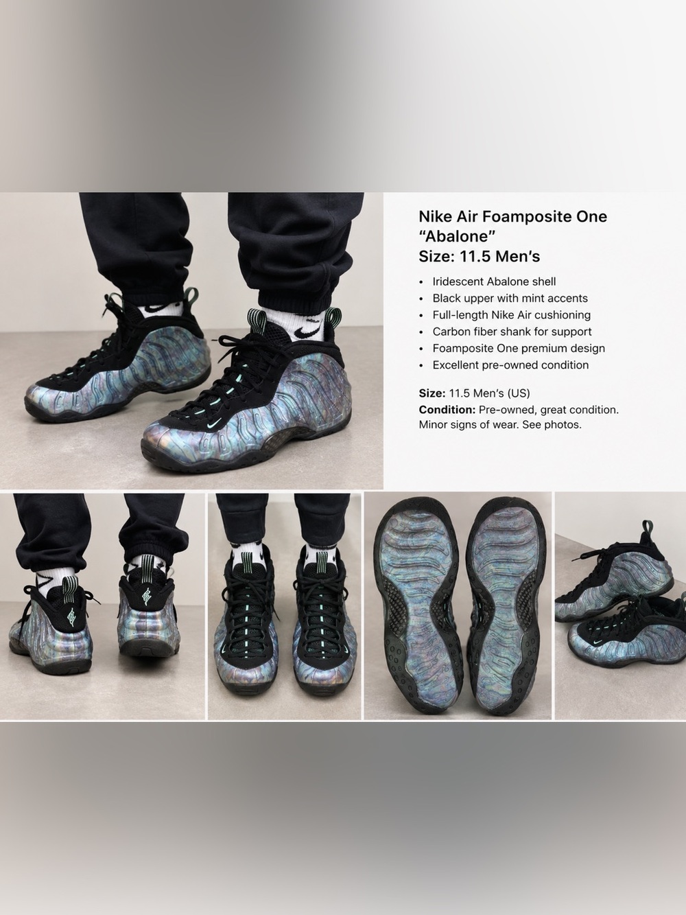 Nike Air Foamposite One Abalone